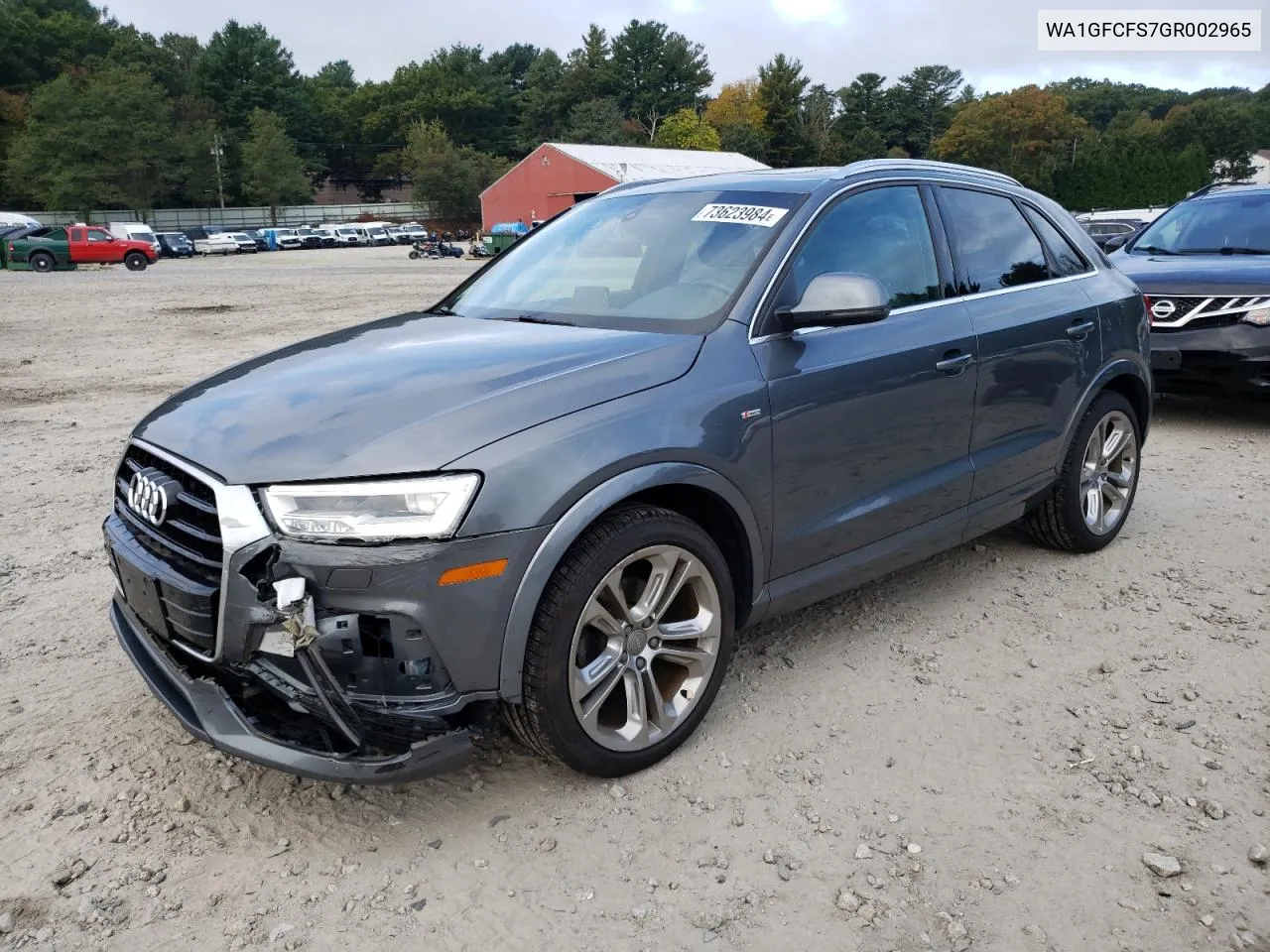 2016 Audi Q3 Prestige VIN: WA1GFCFS7GR002965 Lot: 73623984