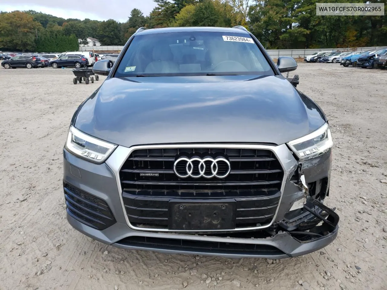 2016 Audi Q3 Prestige VIN: WA1GFCFS7GR002965 Lot: 73623984