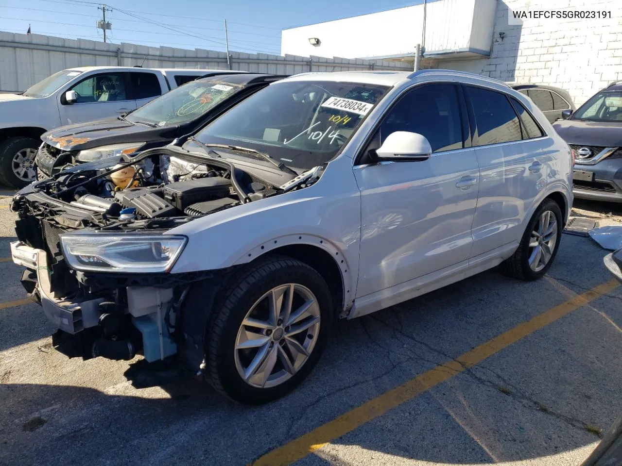 2016 Audi Q3 Premium Plus VIN: WA1EFCFS5GR023191 Lot: 74738034