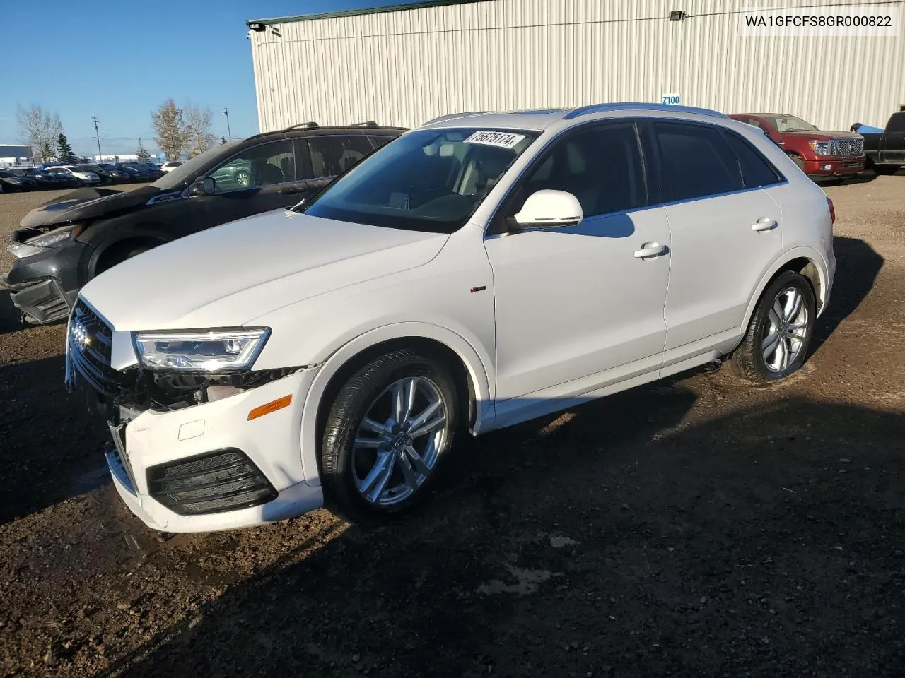 2016 Audi Q3 Prestige VIN: WA1GFCFS8GR000822 Lot: 75675174