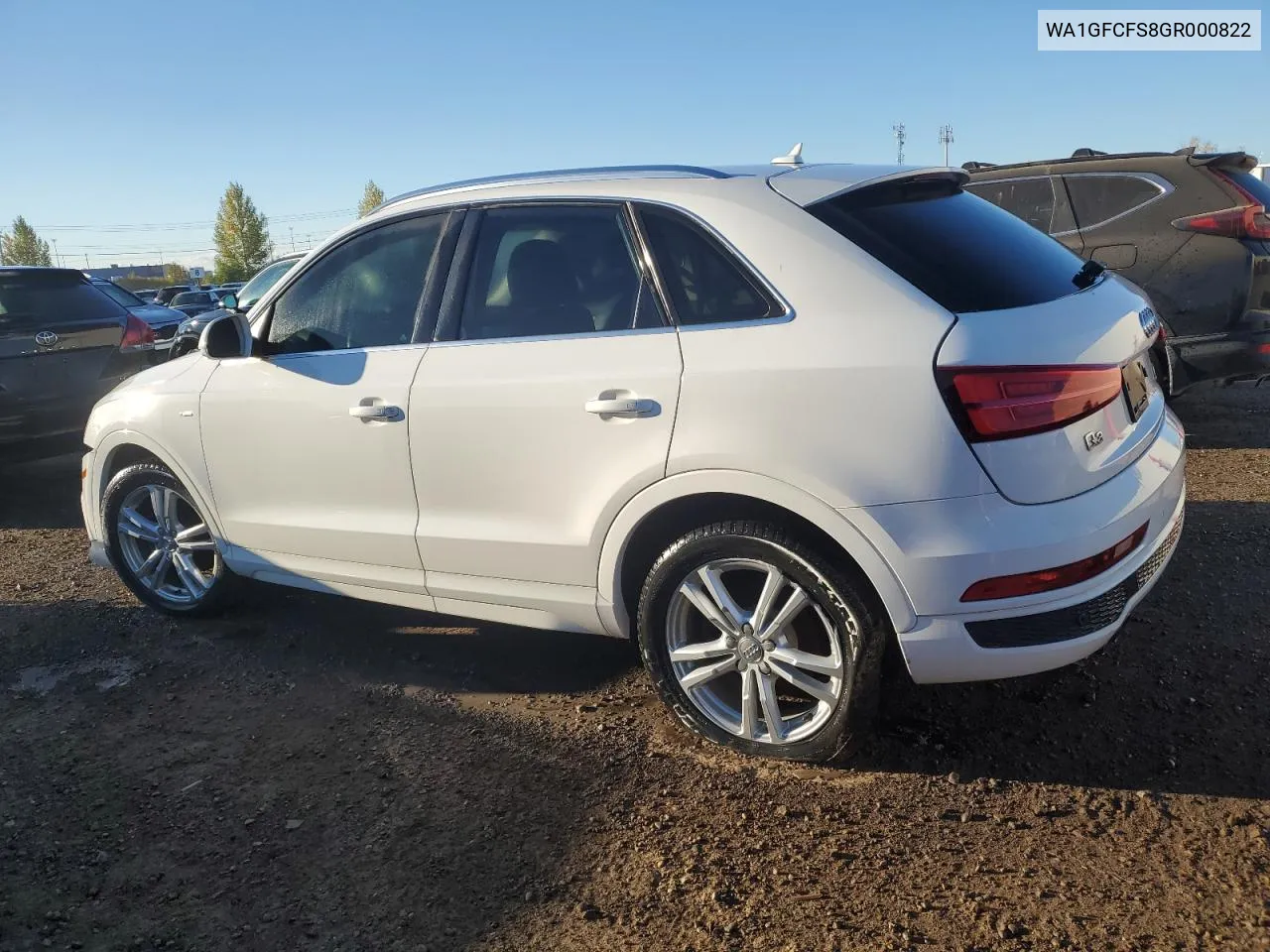 2016 Audi Q3 Prestige VIN: WA1GFCFS8GR000822 Lot: 75675174