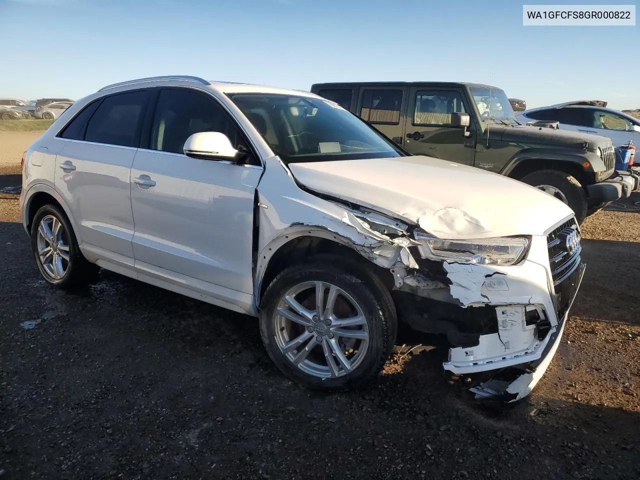 2016 Audi Q3 Prestige VIN: WA1GFCFS8GR000822 Lot: 75675174