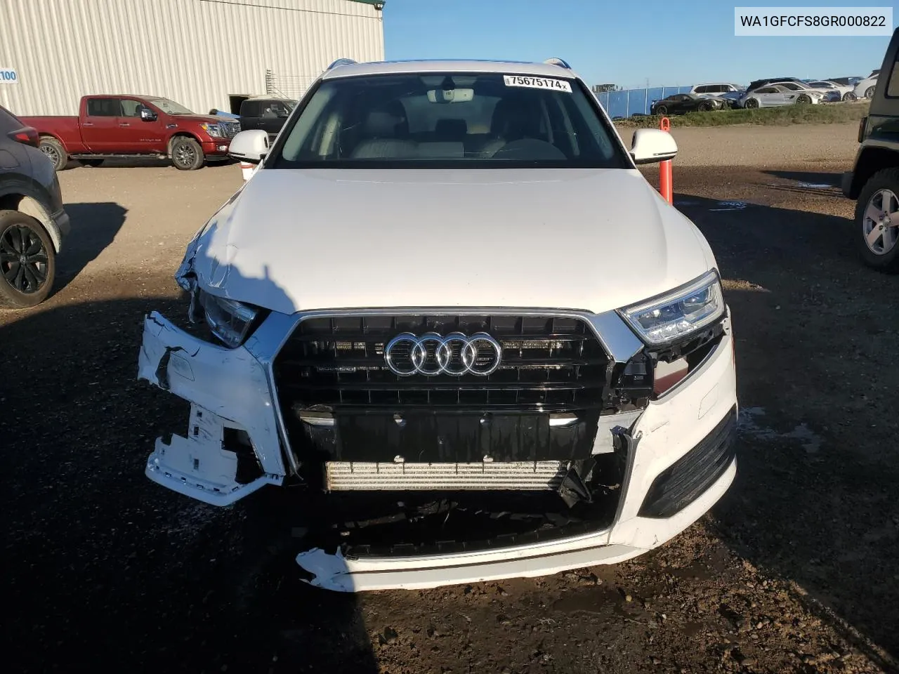 2016 Audi Q3 Prestige VIN: WA1GFCFS8GR000822 Lot: 75675174