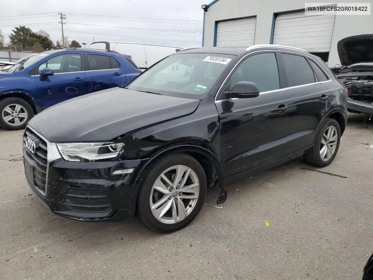 2016 Audi Q3 Premium Plus VIN: WA1BFCFS2GR018422 Lot: 79539134