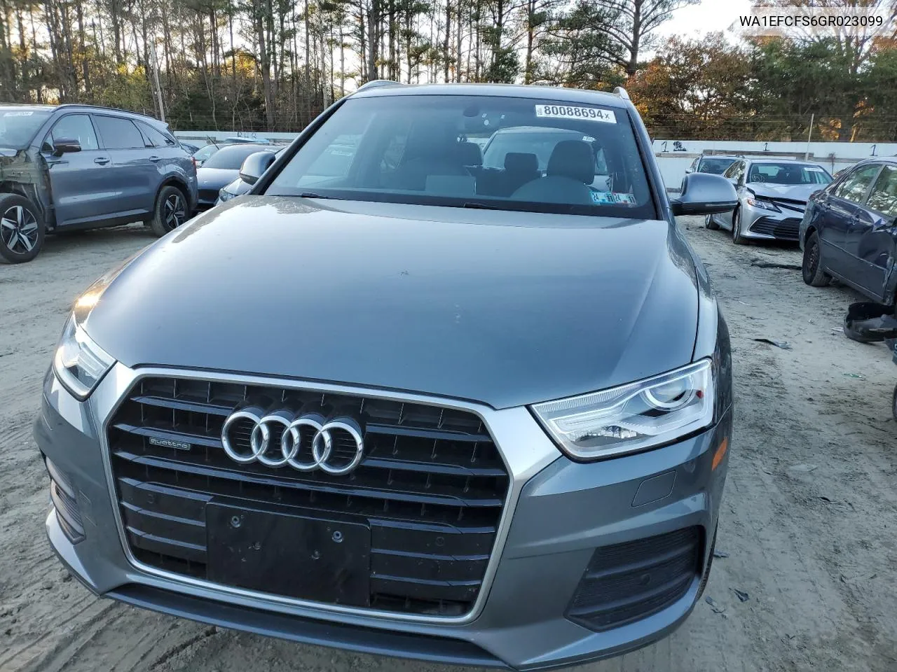 2016 Audi Q3 Premium Plus VIN: WA1EFCFS6GR023099 Lot: 80088694