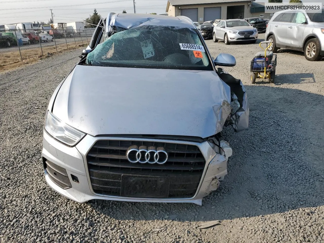 2017 Audi Q3 Premium Plus VIN: WA1HCCFS2HR009823 Lot: 65688514