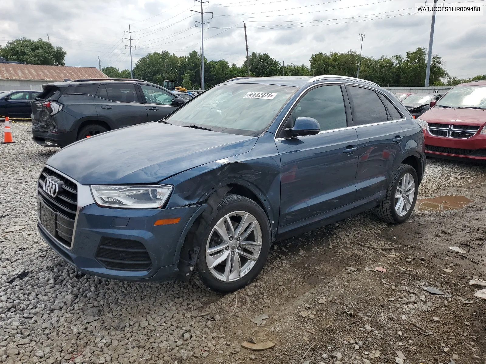 2017 Audi Q3 Premium Plus VIN: WA1JCCFS1HR009488 Lot: 66582924