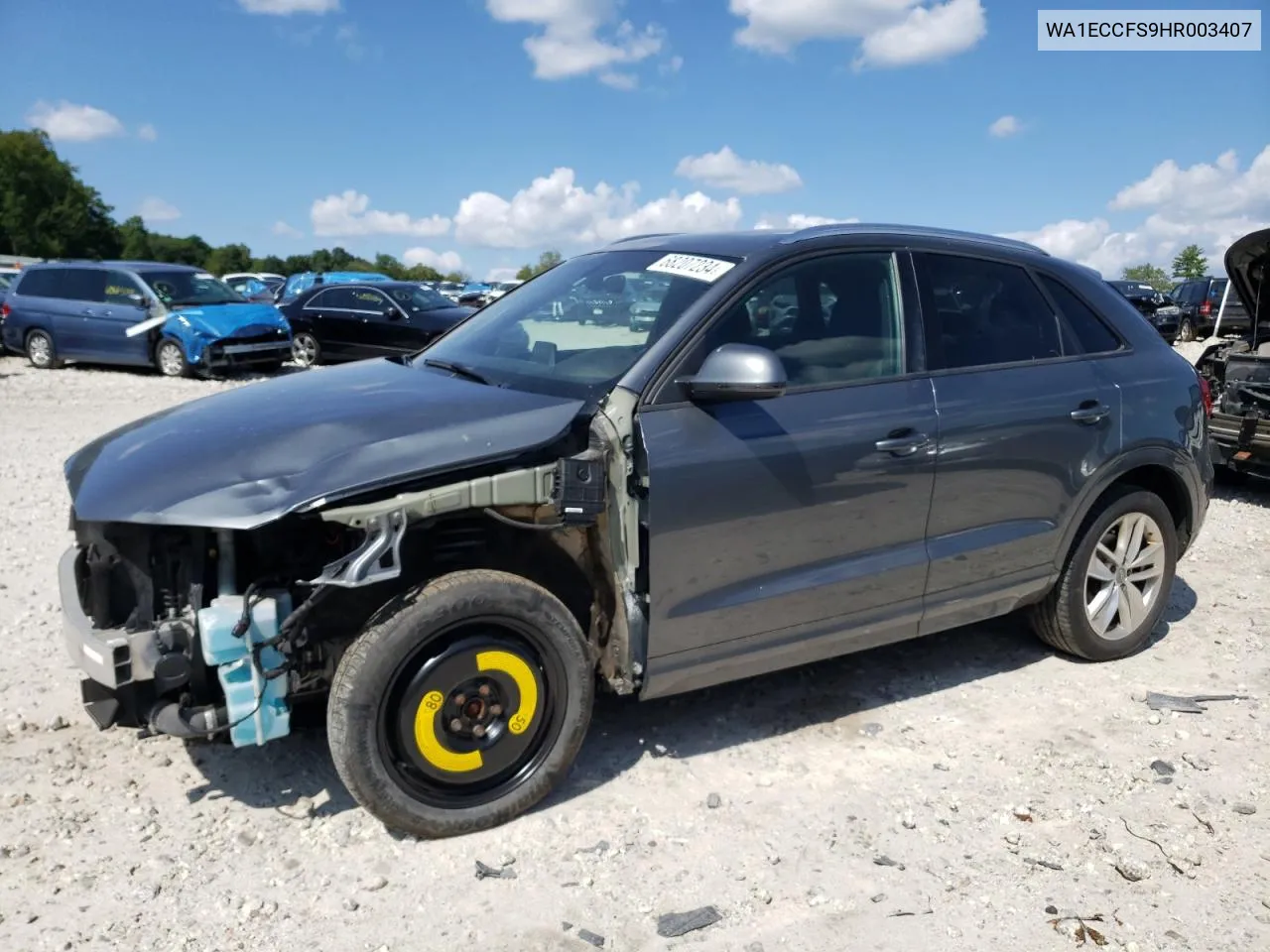 2017 Audi Q3 Premium VIN: WA1ECCFS9HR003407 Lot: 68207234