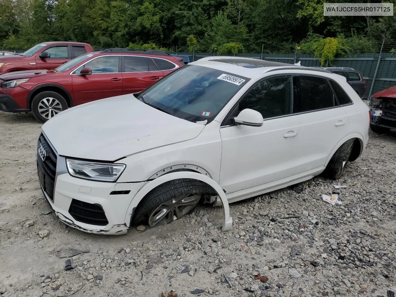 2017 Audi Q3 Premium Plus VIN: WA1JCCFS5HR017125 Lot: 69509974