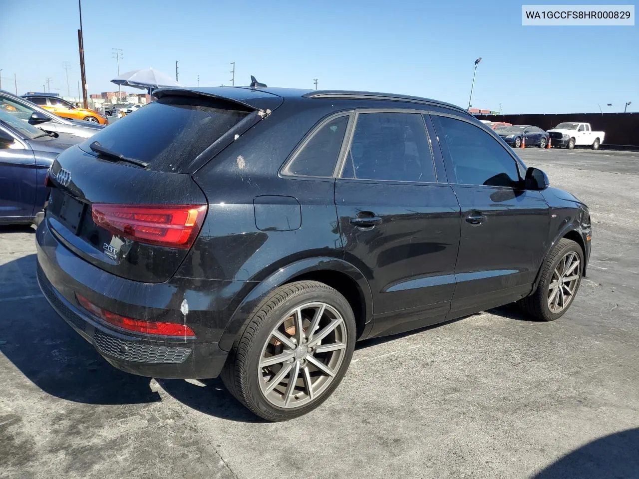 2017 Audi Q3 Prestige VIN: WA1GCCFS8HR000829 Lot: 70122384