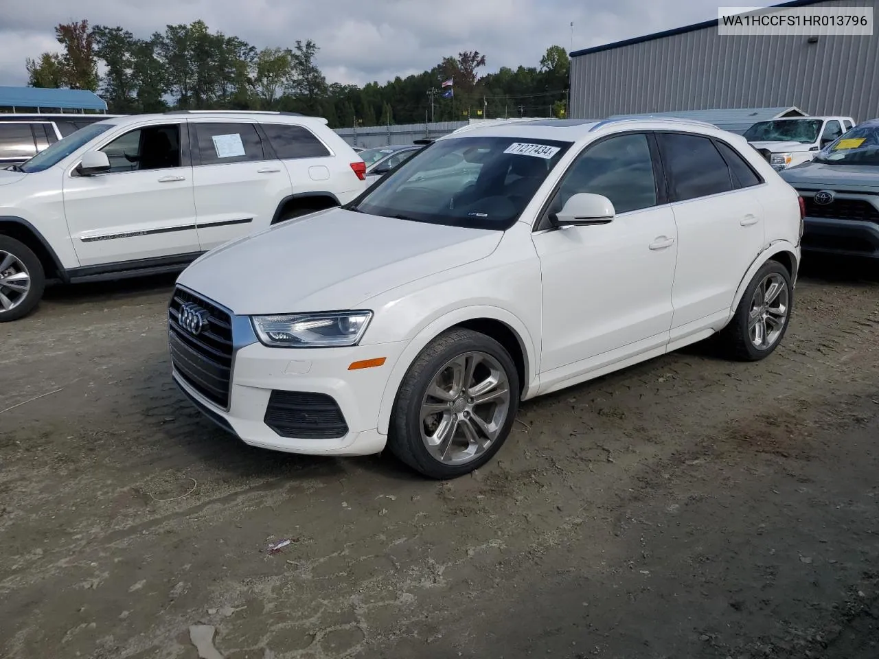 2017 Audi Q3 Premium Plus VIN: WA1HCCFS1HR013796 Lot: 71277434