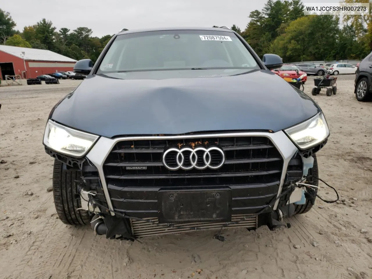 2017 Audi Q3 Premium Plus VIN: WA1JCCFS3HR007273 Lot: 72087594