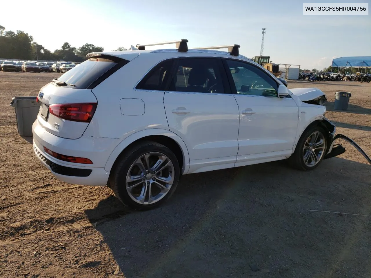 2017 Audi Q3 Prestige VIN: WA1GCCFS5HR004756 Lot: 72232054