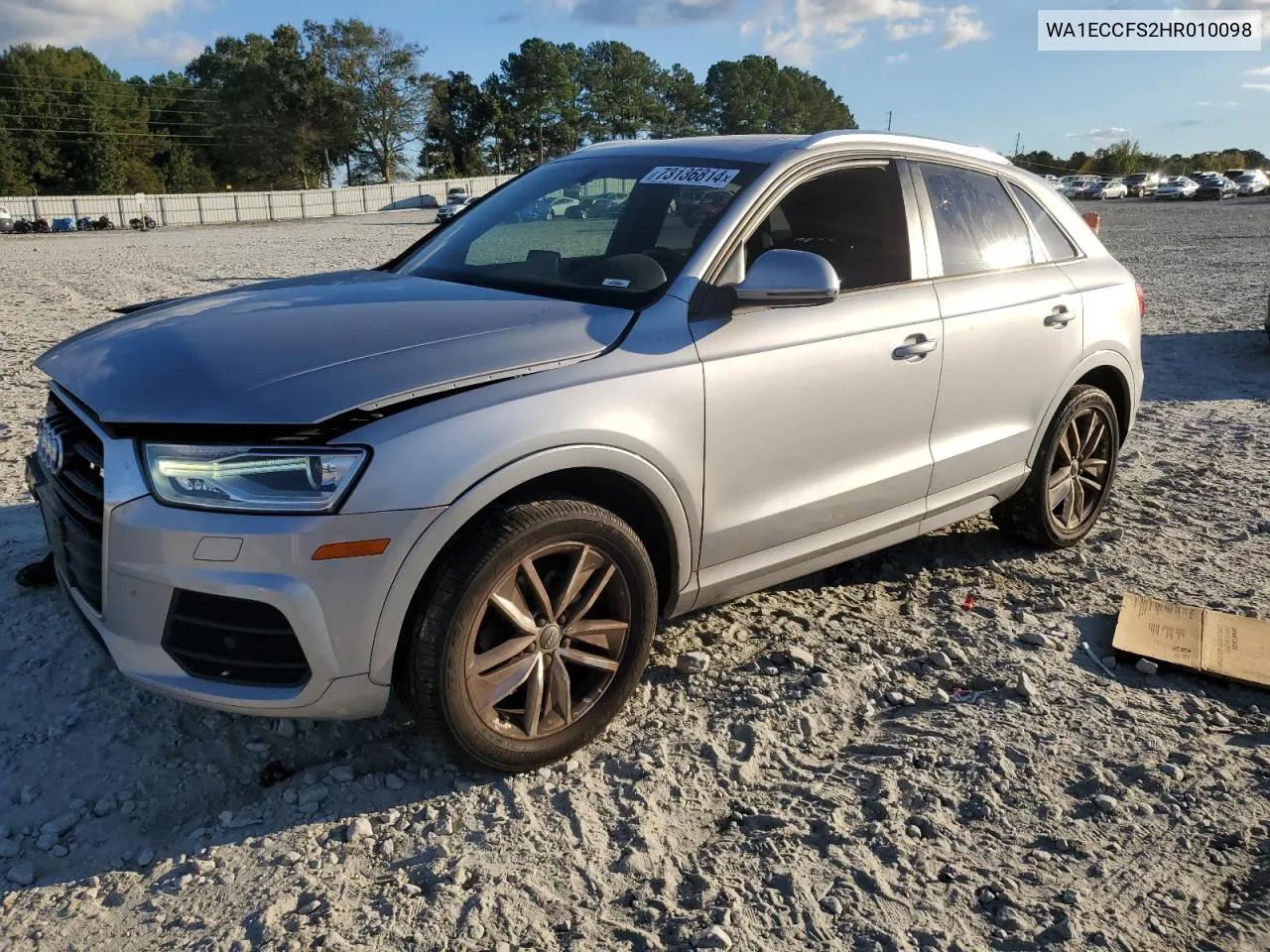 2017 Audi Q3 Premium VIN: WA1ECCFS2HR010098 Lot: 73136814