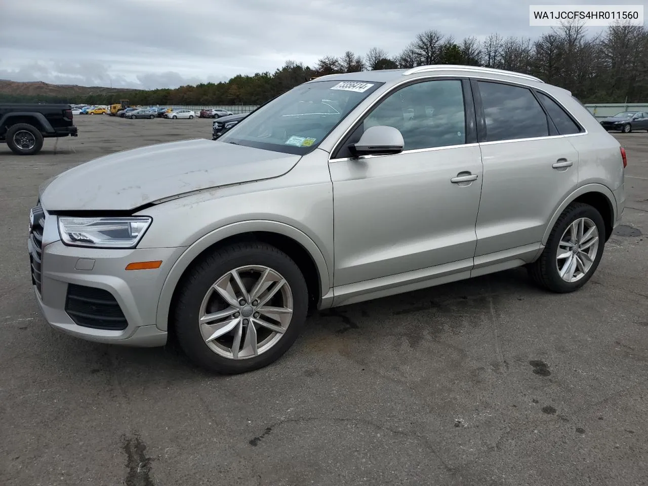 2017 Audi Q3 Premium Plus VIN: WA1JCCFS4HR011560 Lot: 73356414