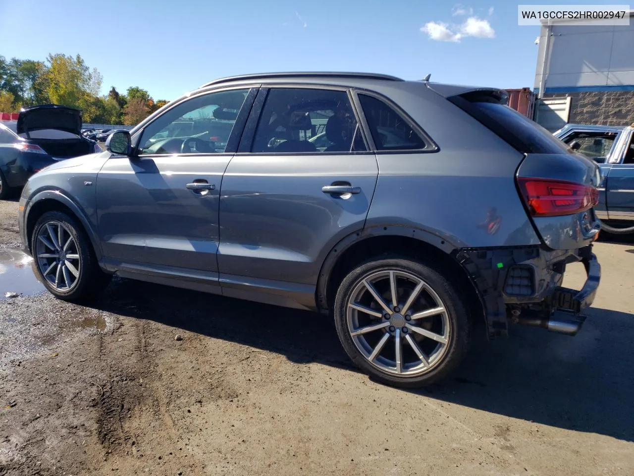 2017 Audi Q3 Prestige VIN: WA1GCCFS2HR002947 Lot: 74659174