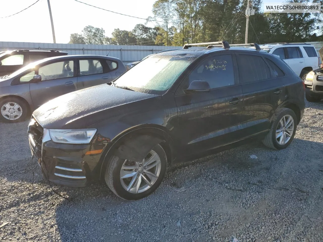 2017 Audi Q3 Premium VIN: WA1ECCFS0HR003893 Lot: 75244274