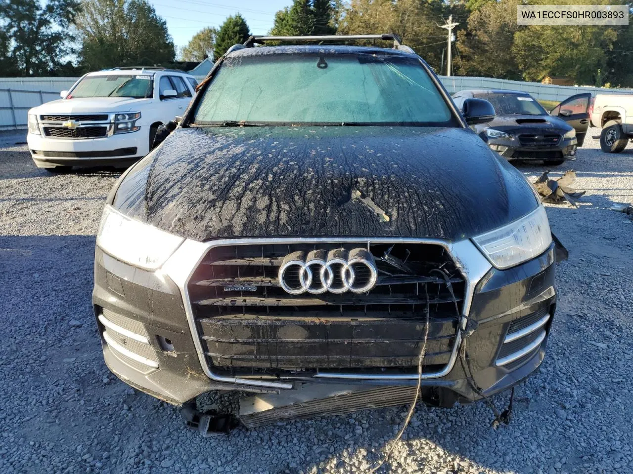 2017 Audi Q3 Premium VIN: WA1ECCFS0HR003893 Lot: 75244274