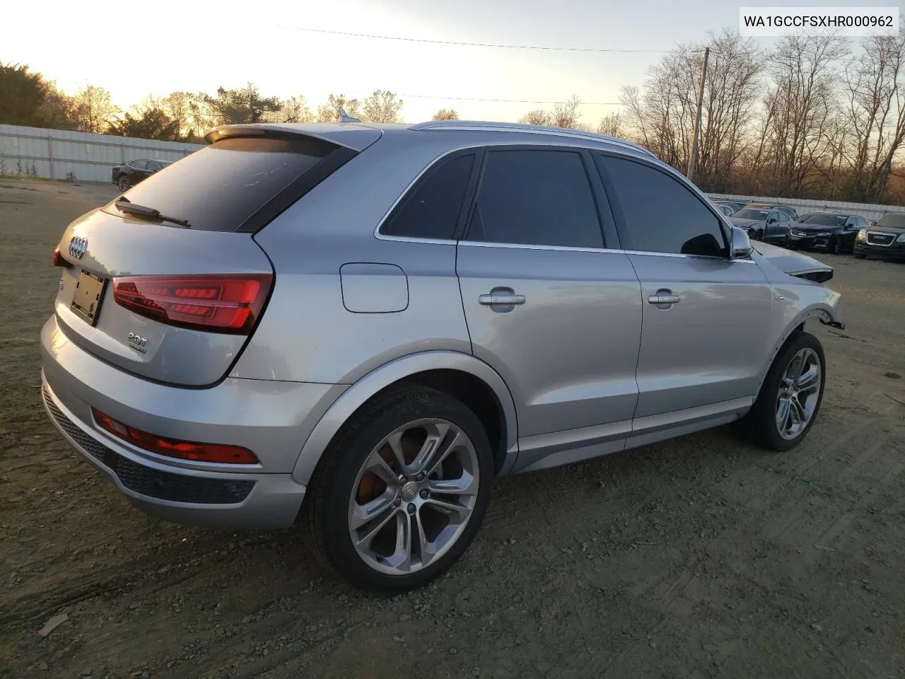 2017 Audi Q3 Prestige VIN: WA1GCCFSXHR000962 Lot: 77503634