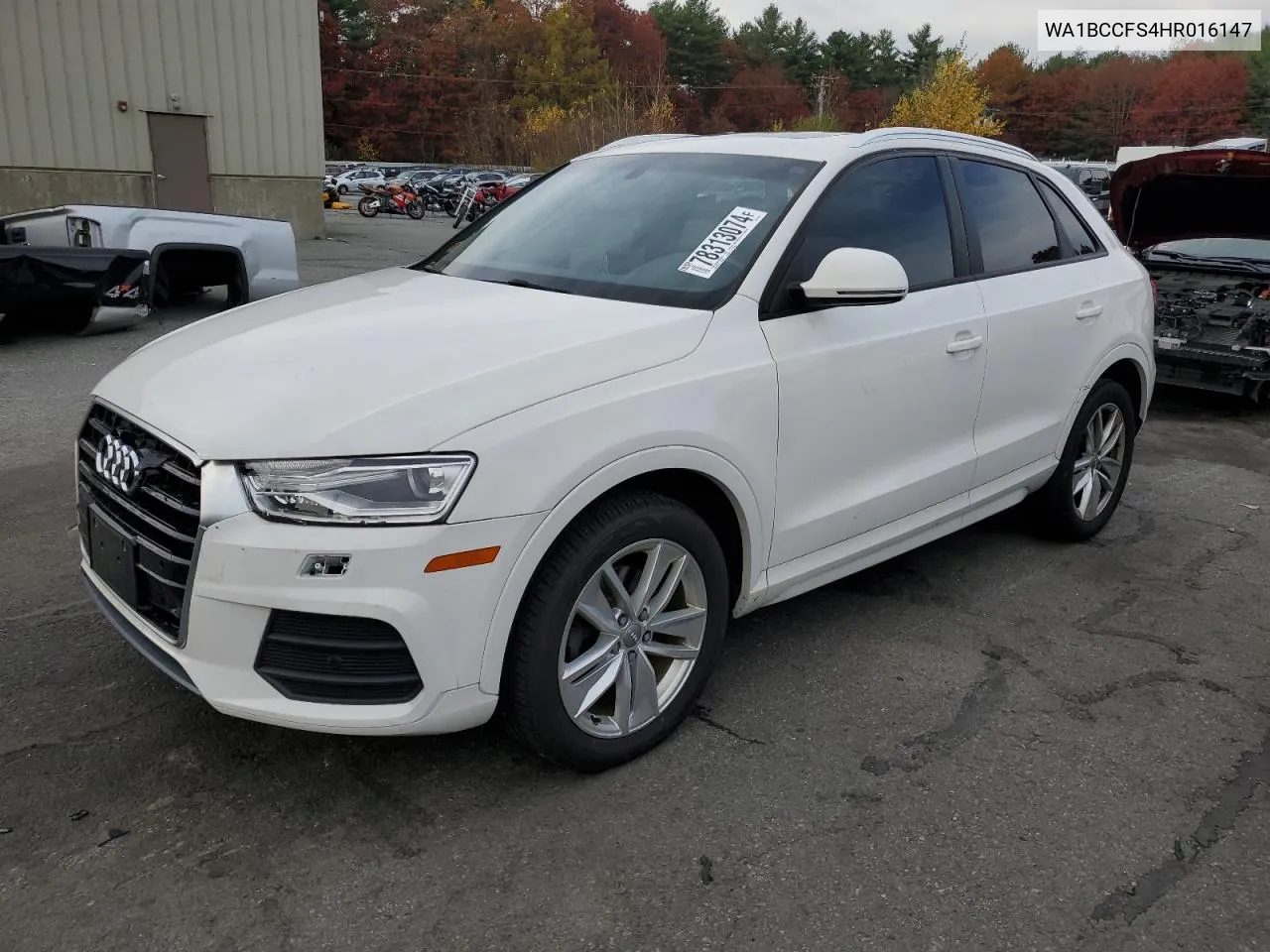 2017 Audi Q3 Premium VIN: WA1BCCFS4HR016147 Lot: 78313074