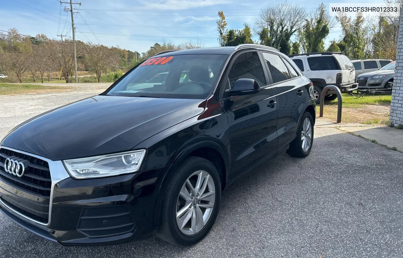 2017 Audi Q3 Premium VIN: WA1BCCFS3HR012333 Lot: 79479464