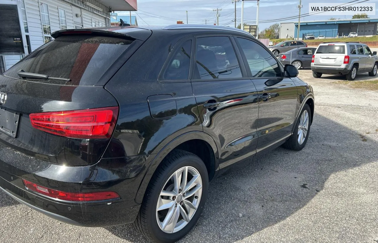 2017 Audi Q3 Premium VIN: WA1BCCFS3HR012333 Lot: 79479464