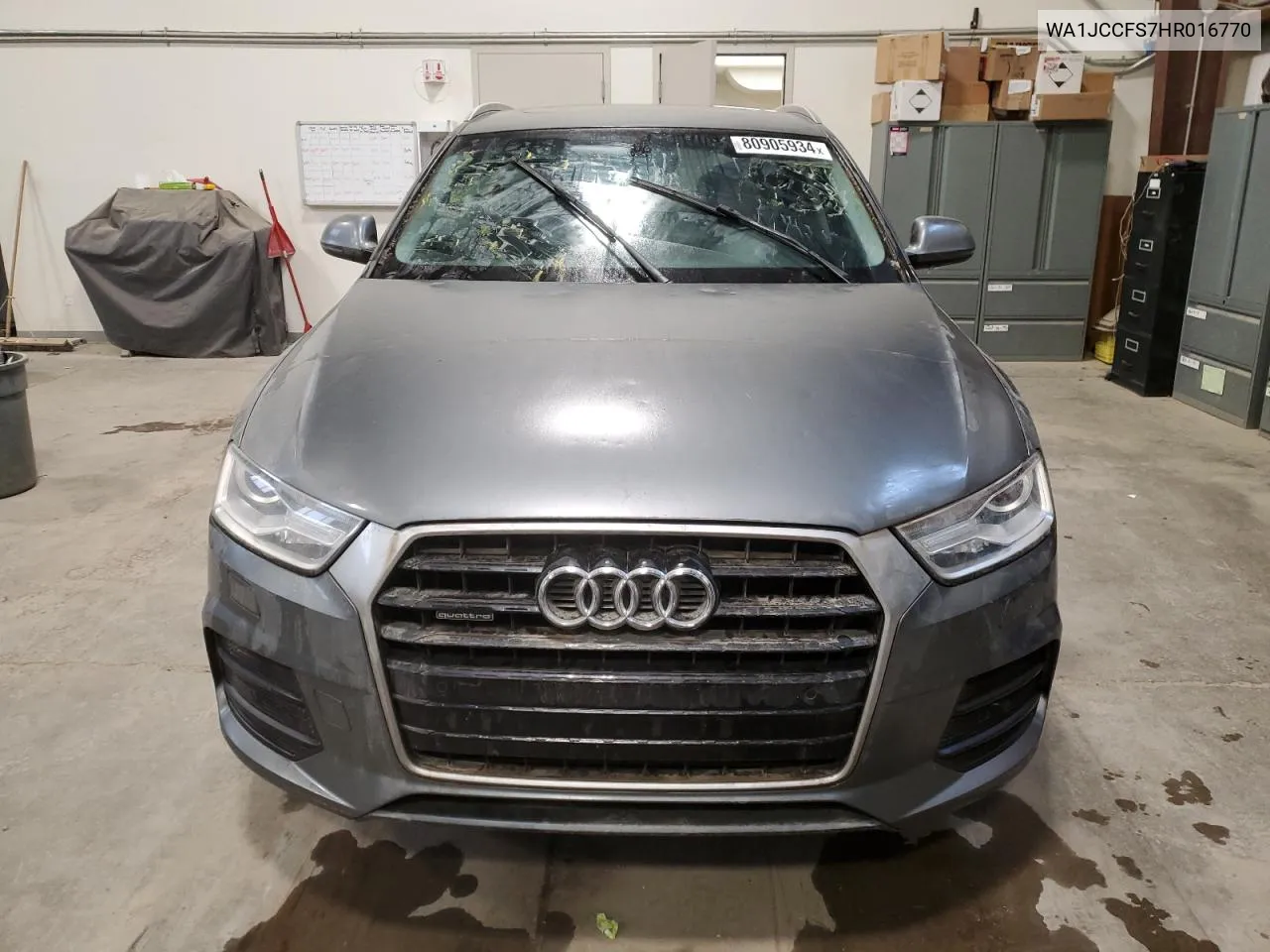 2017 Audi Q3 Premium Plus VIN: WA1JCCFS7HR016770 Lot: 80905934