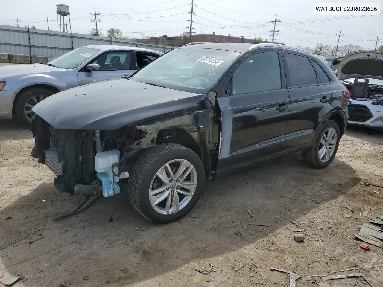 2018 Audi Q3 Premium VIN: WA1BCCFS2JR023636 Lot: 50711254