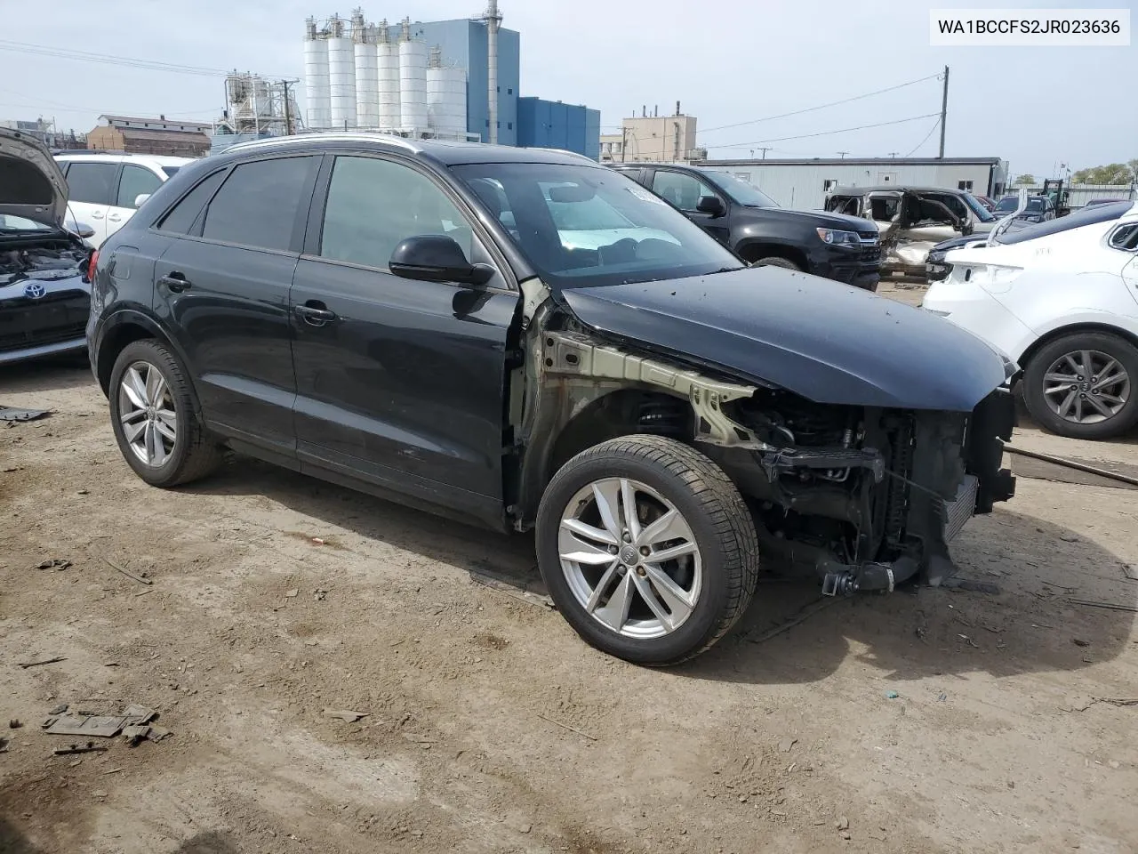 2018 Audi Q3 Premium VIN: WA1BCCFS2JR023636 Lot: 50711254