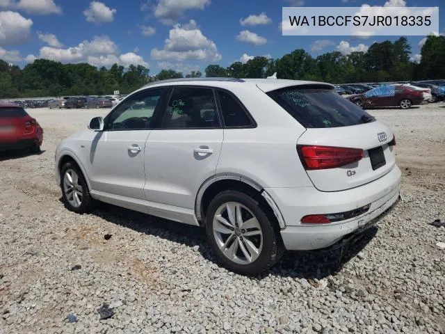 WA1BCCFS7JR018335 2018 Audi Q3 Premium