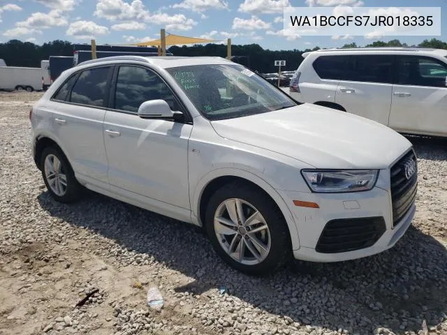 2018 Audi Q3 Premium VIN: WA1BCCFS7JR018335 Lot: 56917334