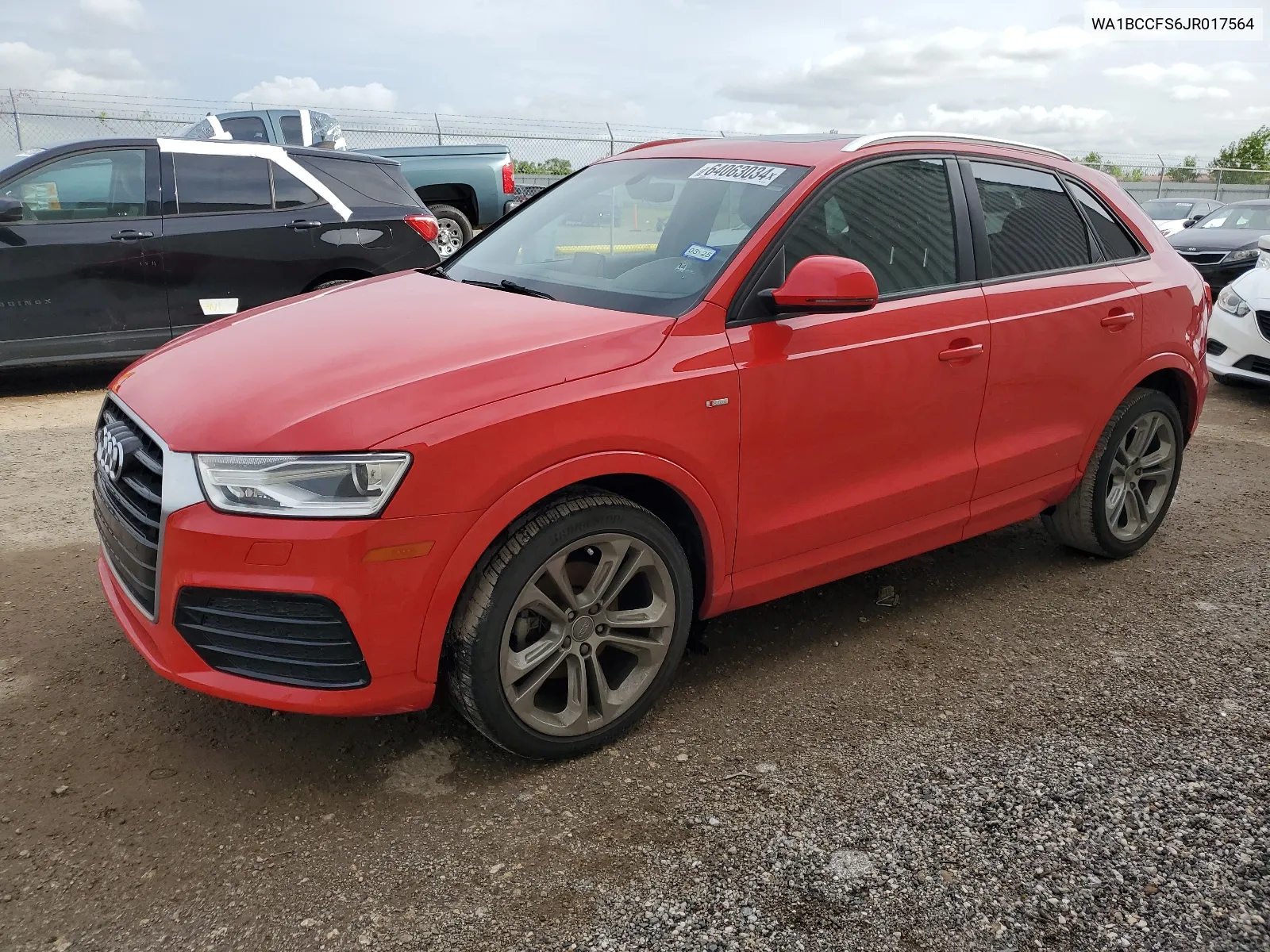 2018 Audi Q3 Premium VIN: WA1BCCFS6JR017564 Lot: 64063034