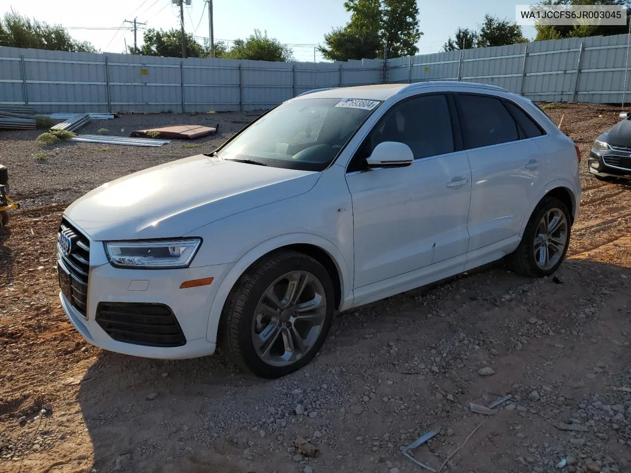 WA1JCCFS6JR003045 2018 Audi Q3 Premium Plus