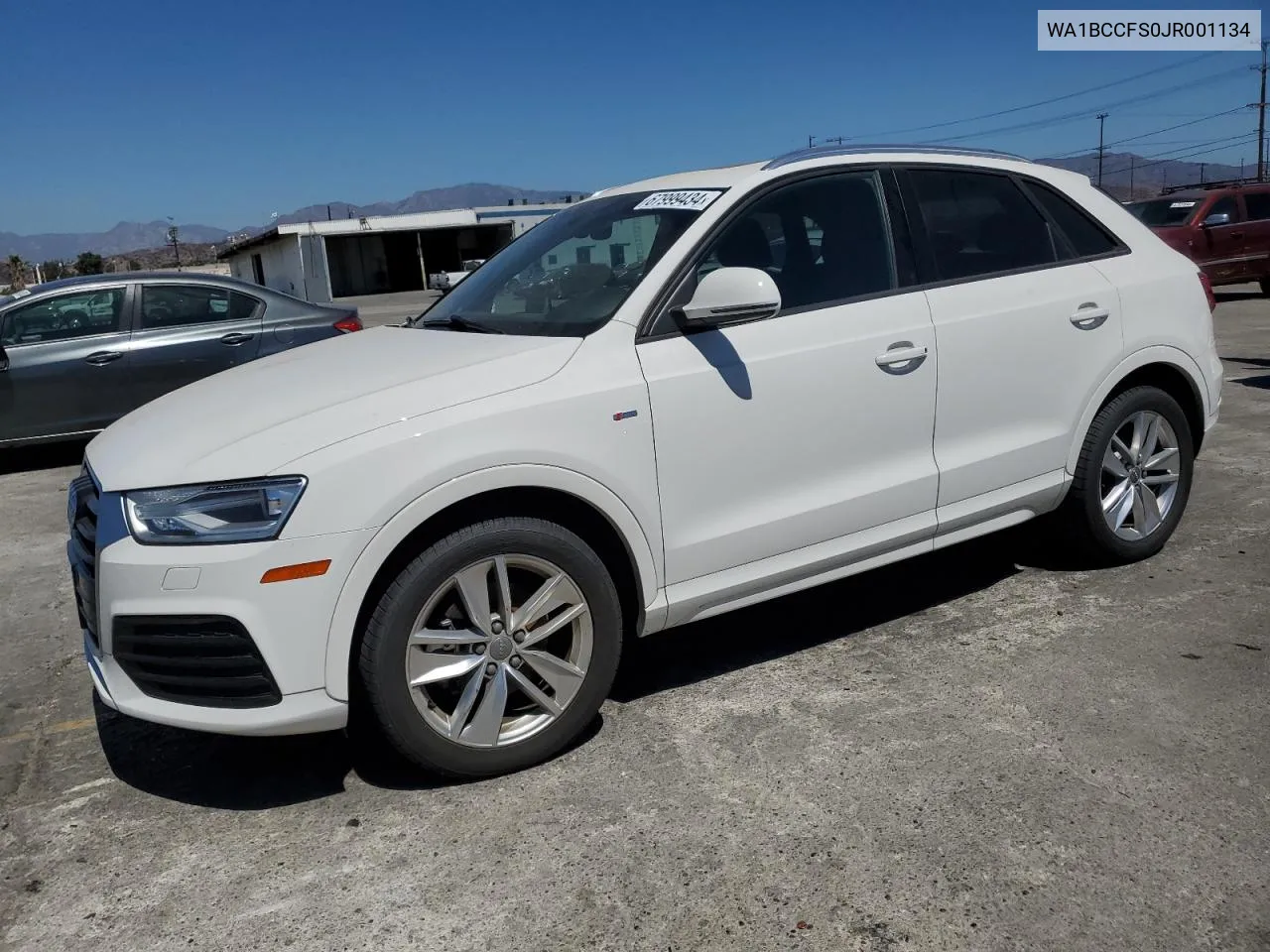 2018 Audi Q3 Premium VIN: WA1BCCFS0JR001134 Lot: 67999434