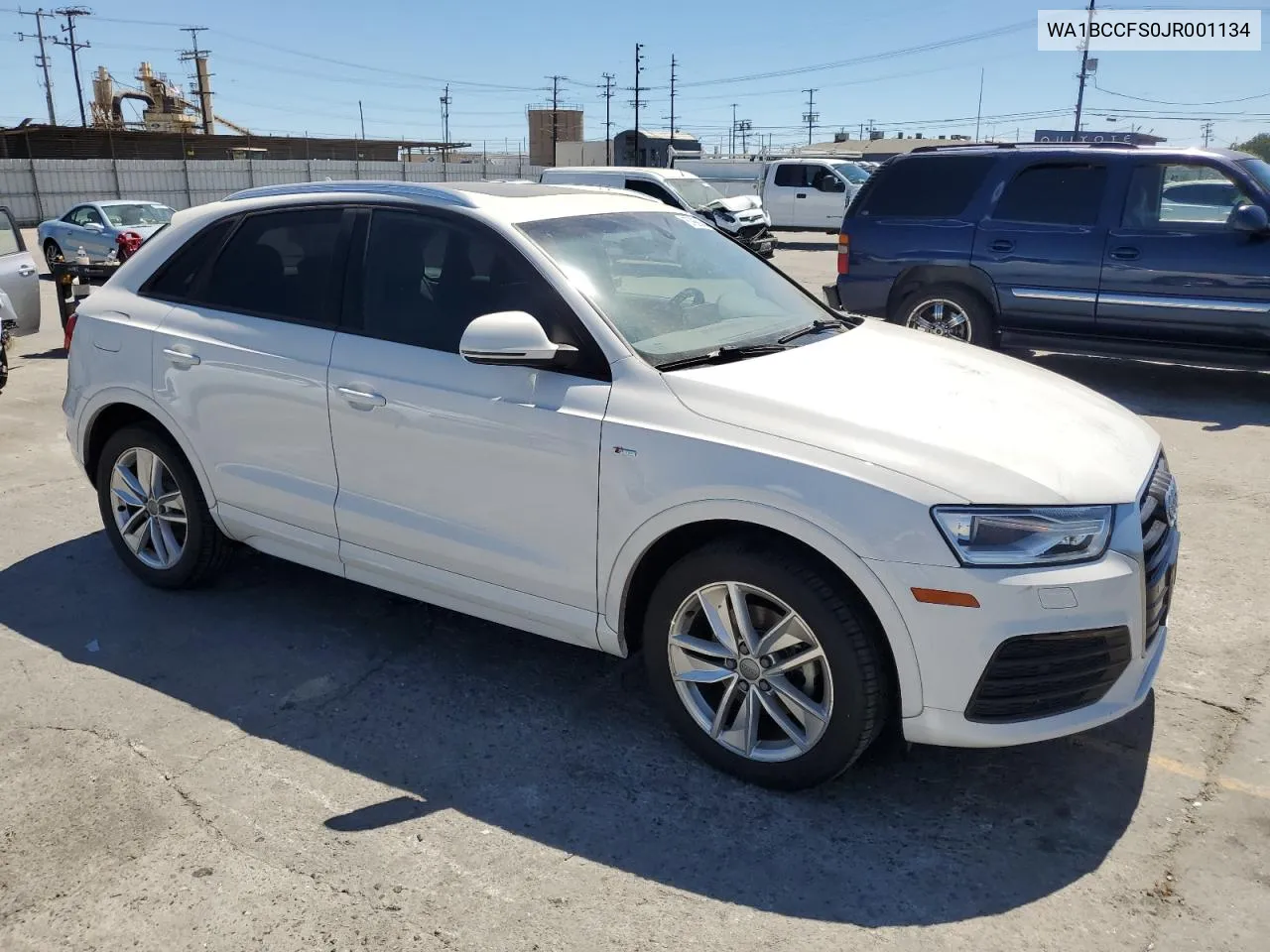 2018 Audi Q3 Premium VIN: WA1BCCFS0JR001134 Lot: 67999434