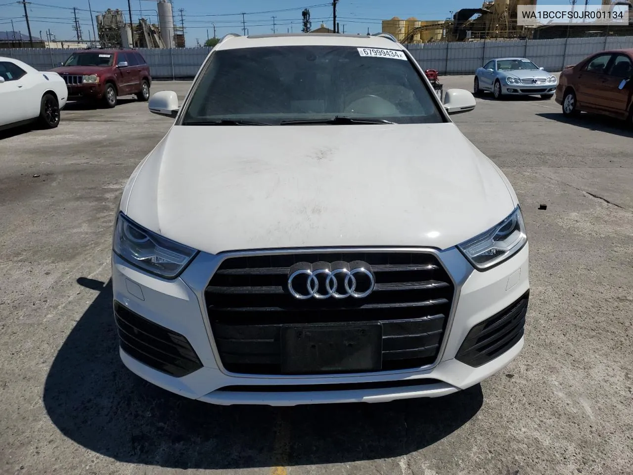 2018 Audi Q3 Premium VIN: WA1BCCFS0JR001134 Lot: 67999434