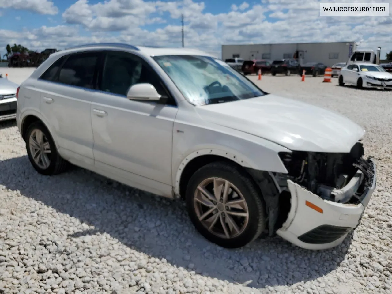 2018 Audi Q3 Premium Plus VIN: WA1JCCFSXJR018051 Lot: 70661014