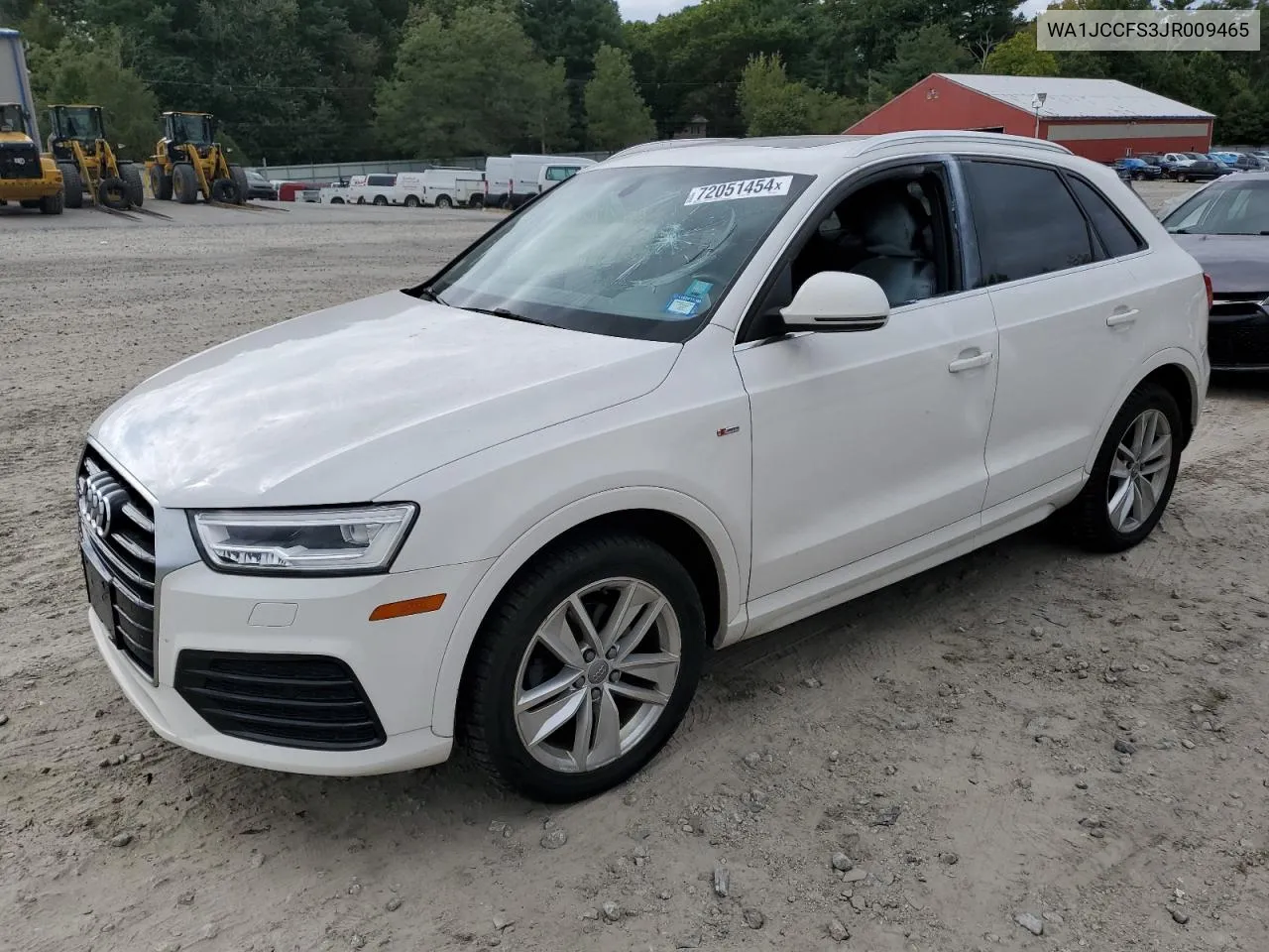 WA1JCCFS3JR009465 2018 Audi Q3 Premium Plus