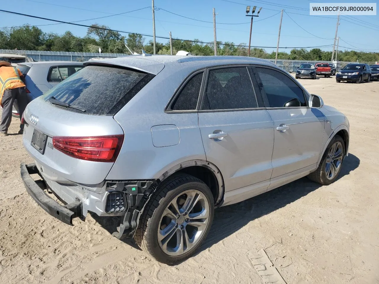 2018 Audi Q3 Premium VIN: WA1BCCFS9JR000094 Lot: 72347894