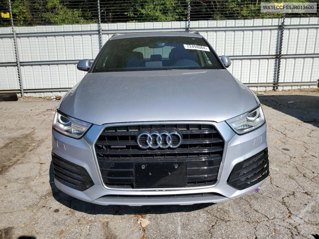 2018 Audi Q3 Premium VIN: WA1ECCFS1JR013600 Lot: 72494064