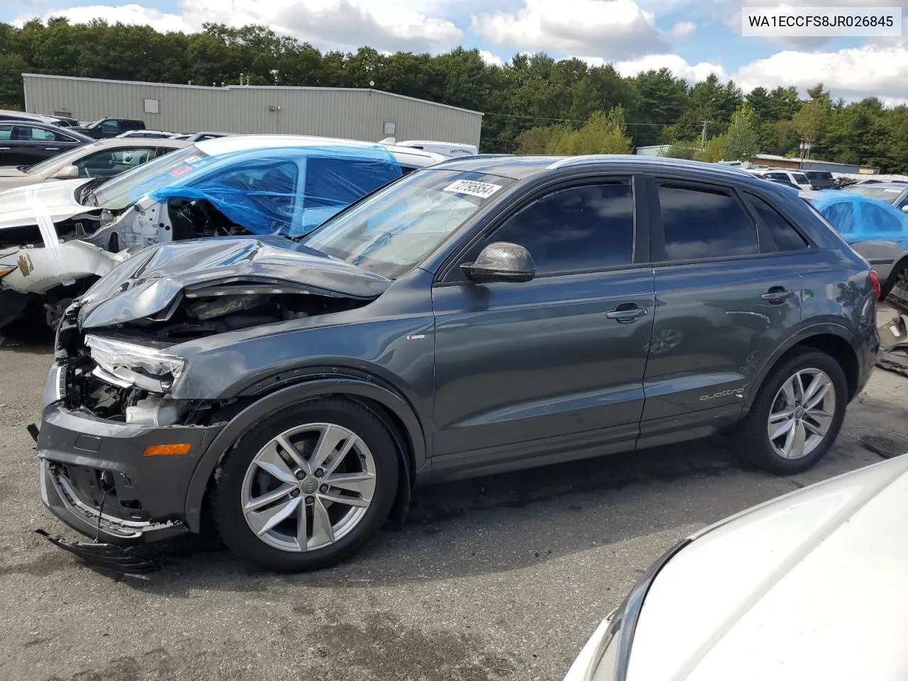 2018 Audi Q3 Premium VIN: WA1ECCFS8JR026845 Lot: 72795854