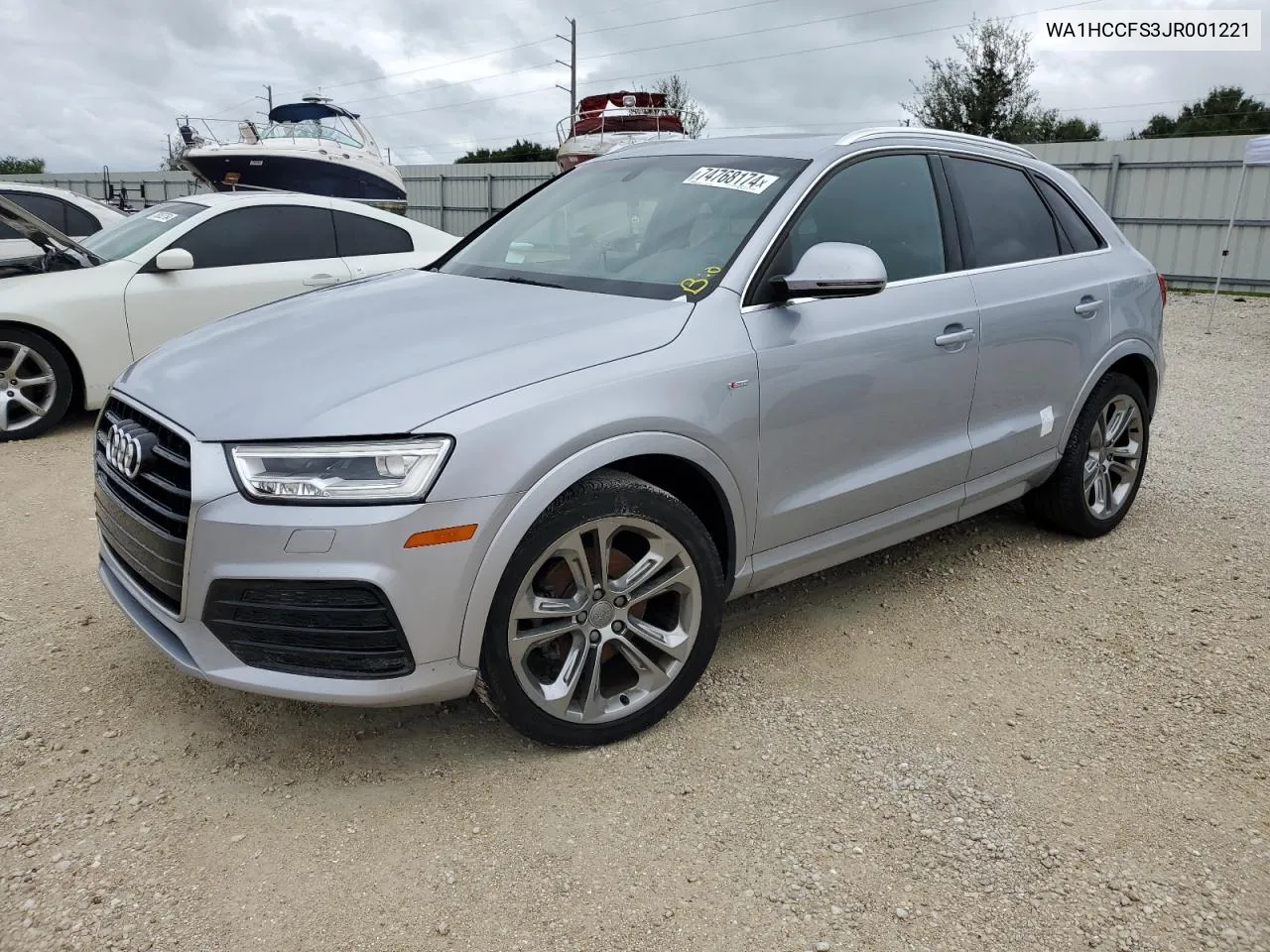 2018 Audi Q3 Premium Plus VIN: WA1HCCFS3JR001221 Lot: 74768174