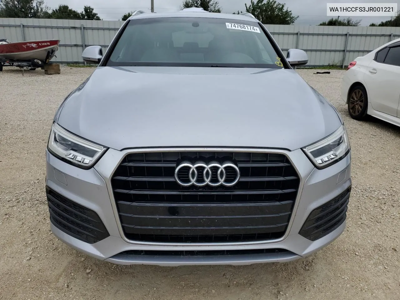 2018 Audi Q3 Premium Plus VIN: WA1HCCFS3JR001221 Lot: 74768174