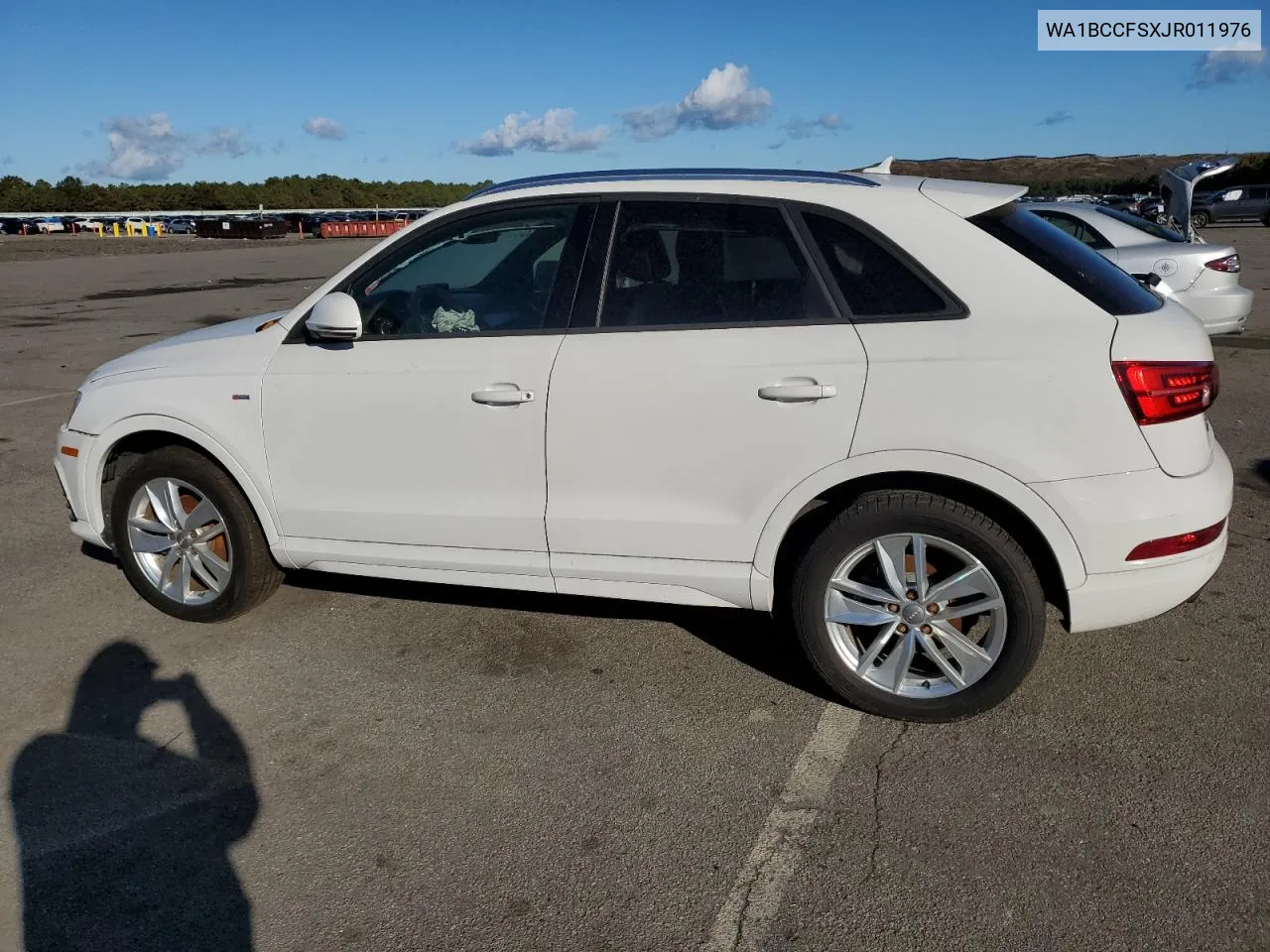 2018 Audi Q3 Premium VIN: WA1BCCFSXJR011976 Lot: 74983274