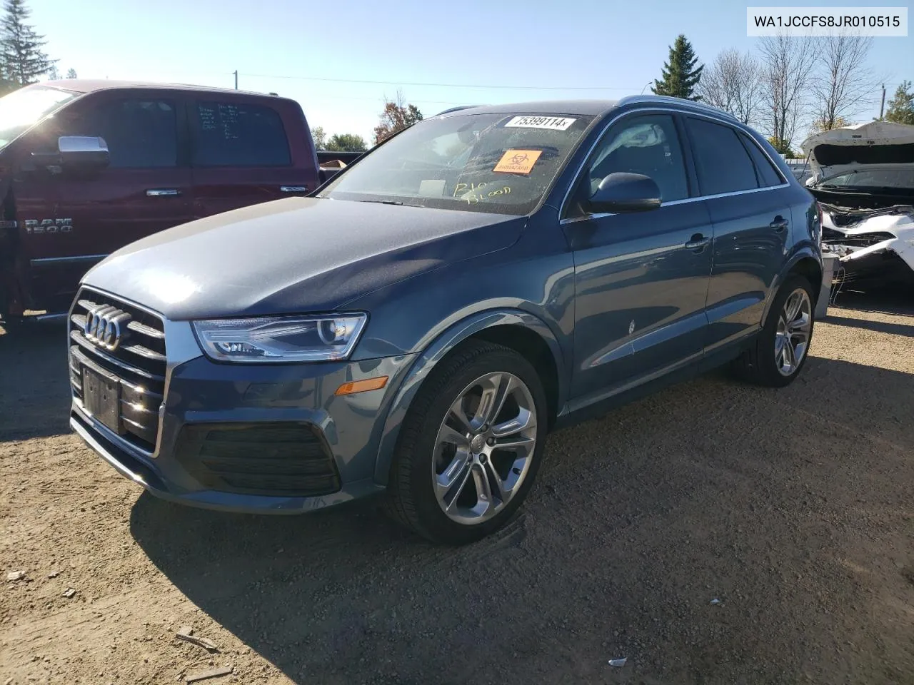 2018 Audi Q3 Premium Plus VIN: WA1JCCFS8JR010515 Lot: 75399114