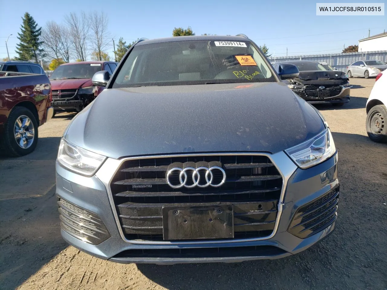 2018 Audi Q3 Premium Plus VIN: WA1JCCFS8JR010515 Lot: 75399114