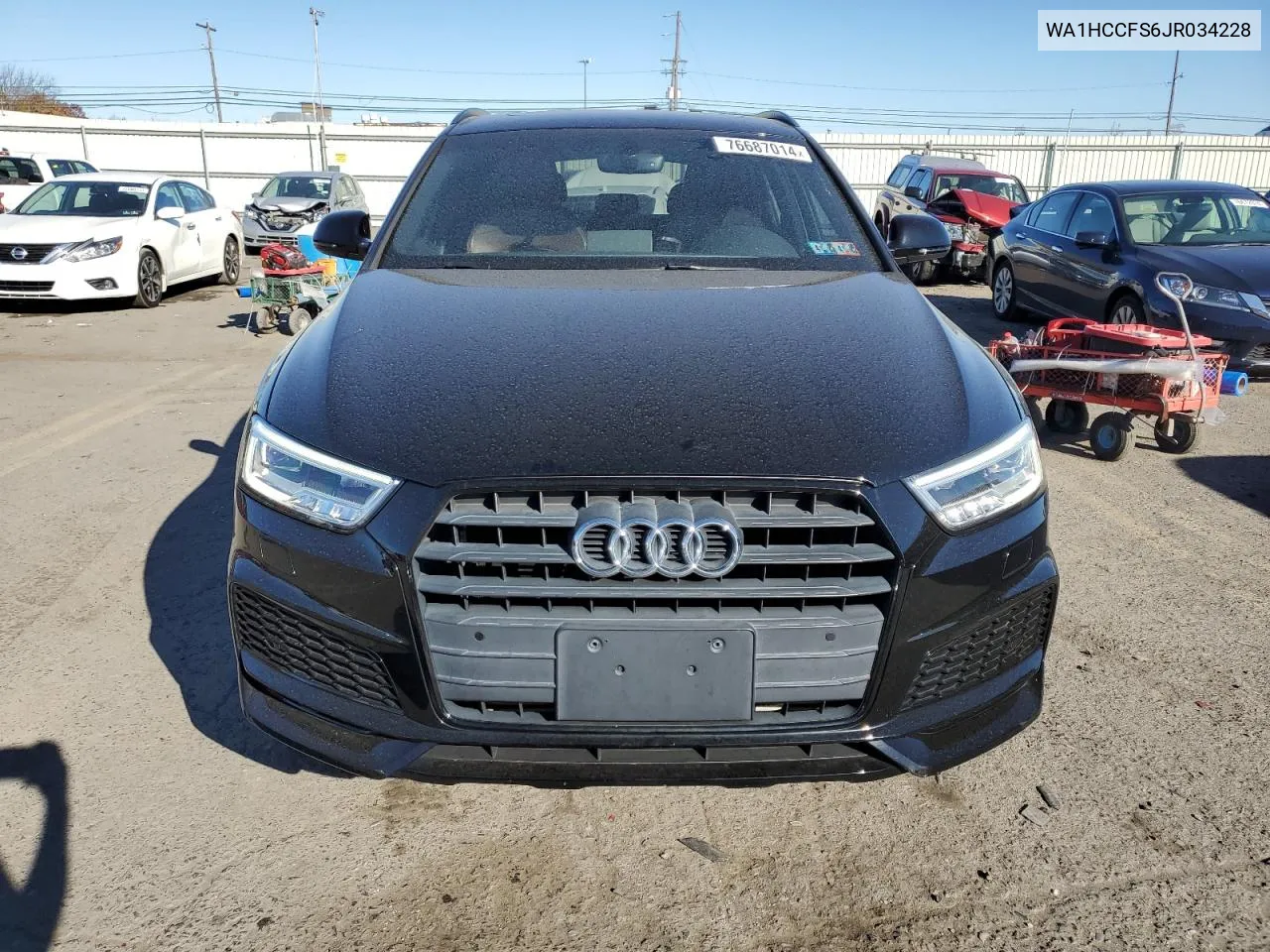 2018 Audi Q3 Premium Plus VIN: WA1HCCFS6JR034228 Lot: 76687014