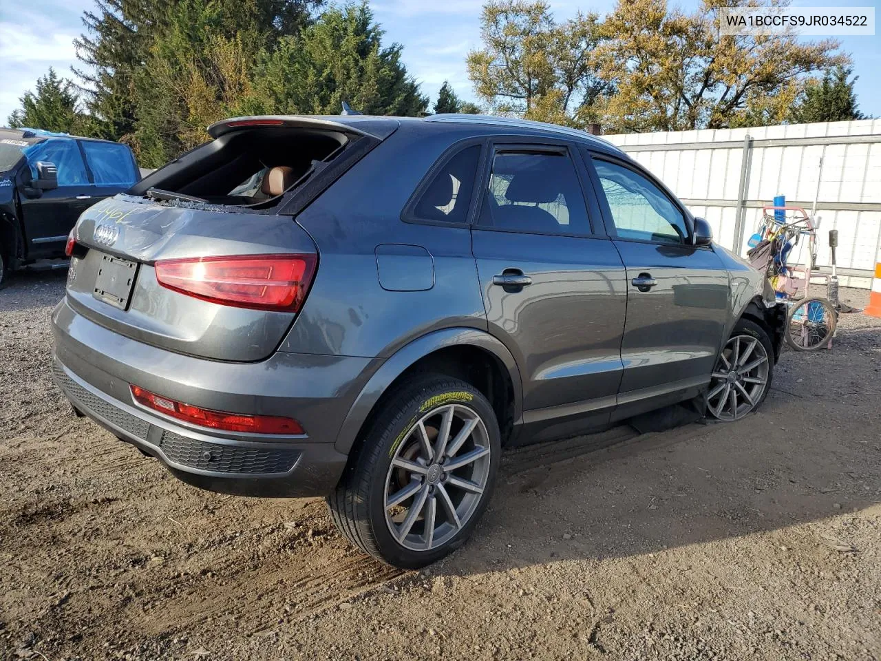 2018 Audi Q3 Premium VIN: WA1BCCFS9JR034522 Lot: 77482694