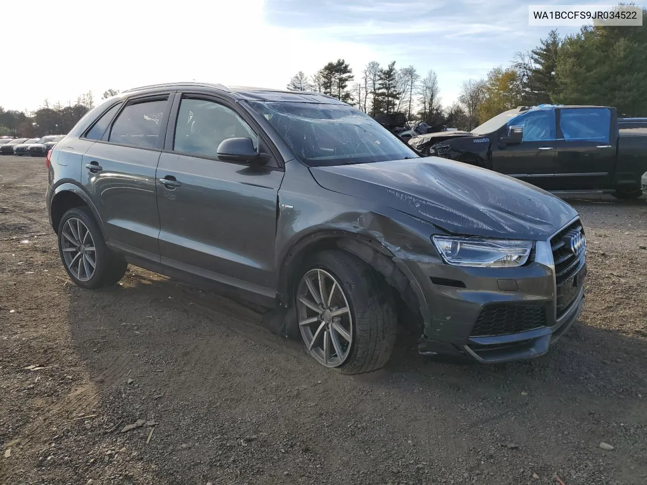 2018 Audi Q3 Premium VIN: WA1BCCFS9JR034522 Lot: 77482694