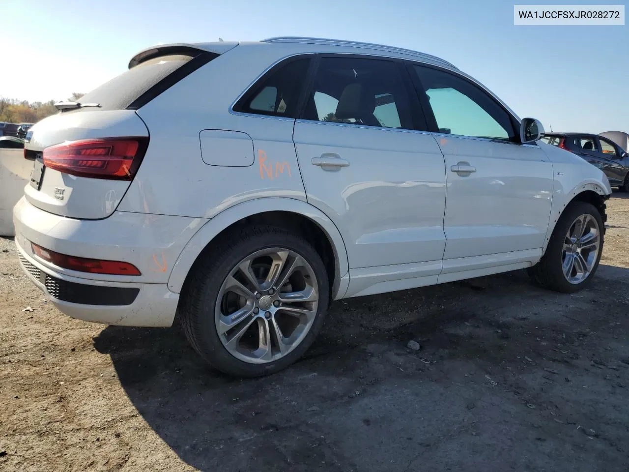 2018 Audi Q3 Premium Plus VIN: WA1JCCFSXJR028272 Lot: 78258314